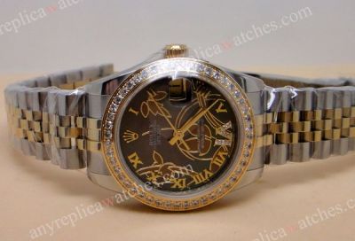 ROLEX DATEJUST SPECIAL EDITION 2-TONE GRAY MEDIUM SIZE